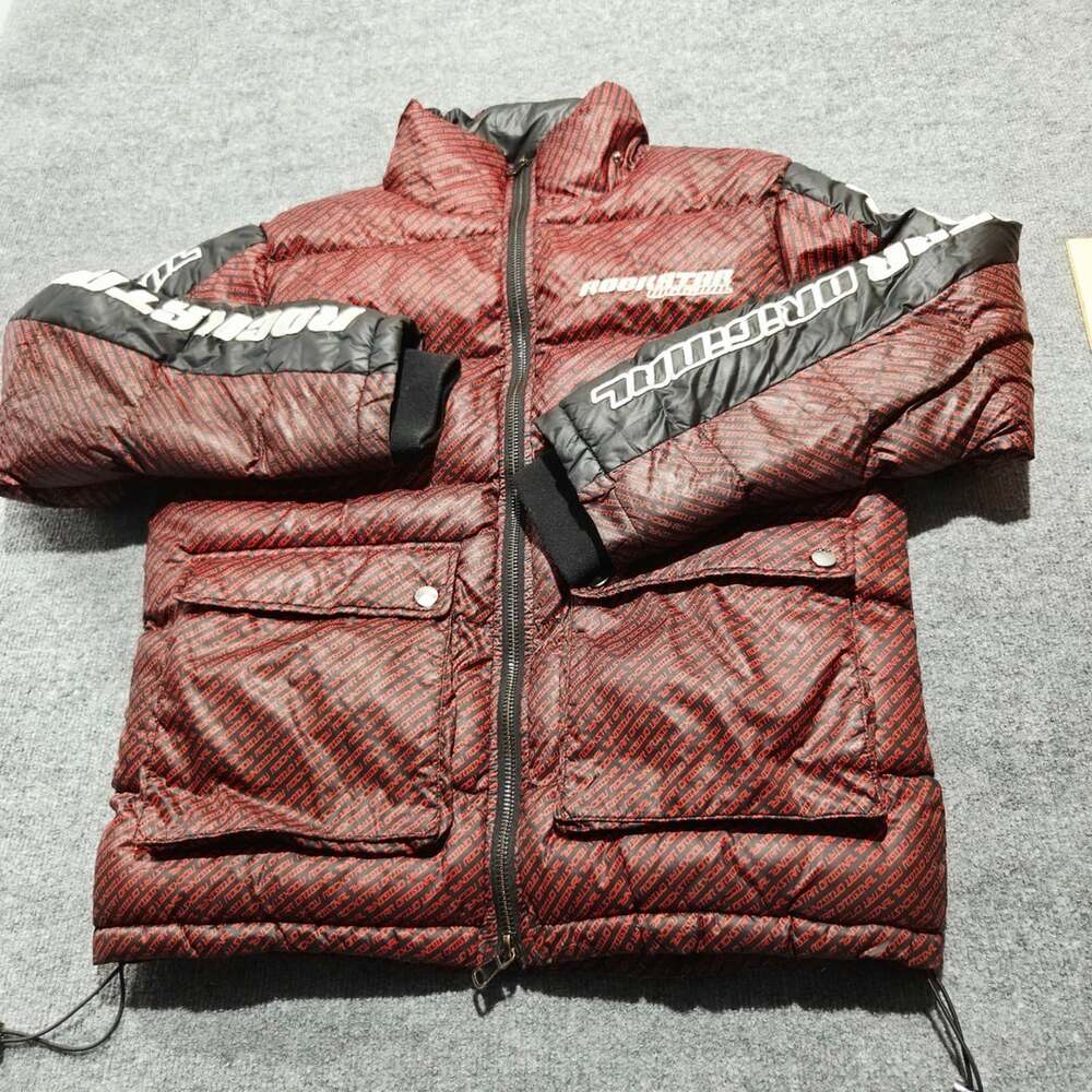 Rockstar Original Bryson Puffer Jacket Red Black